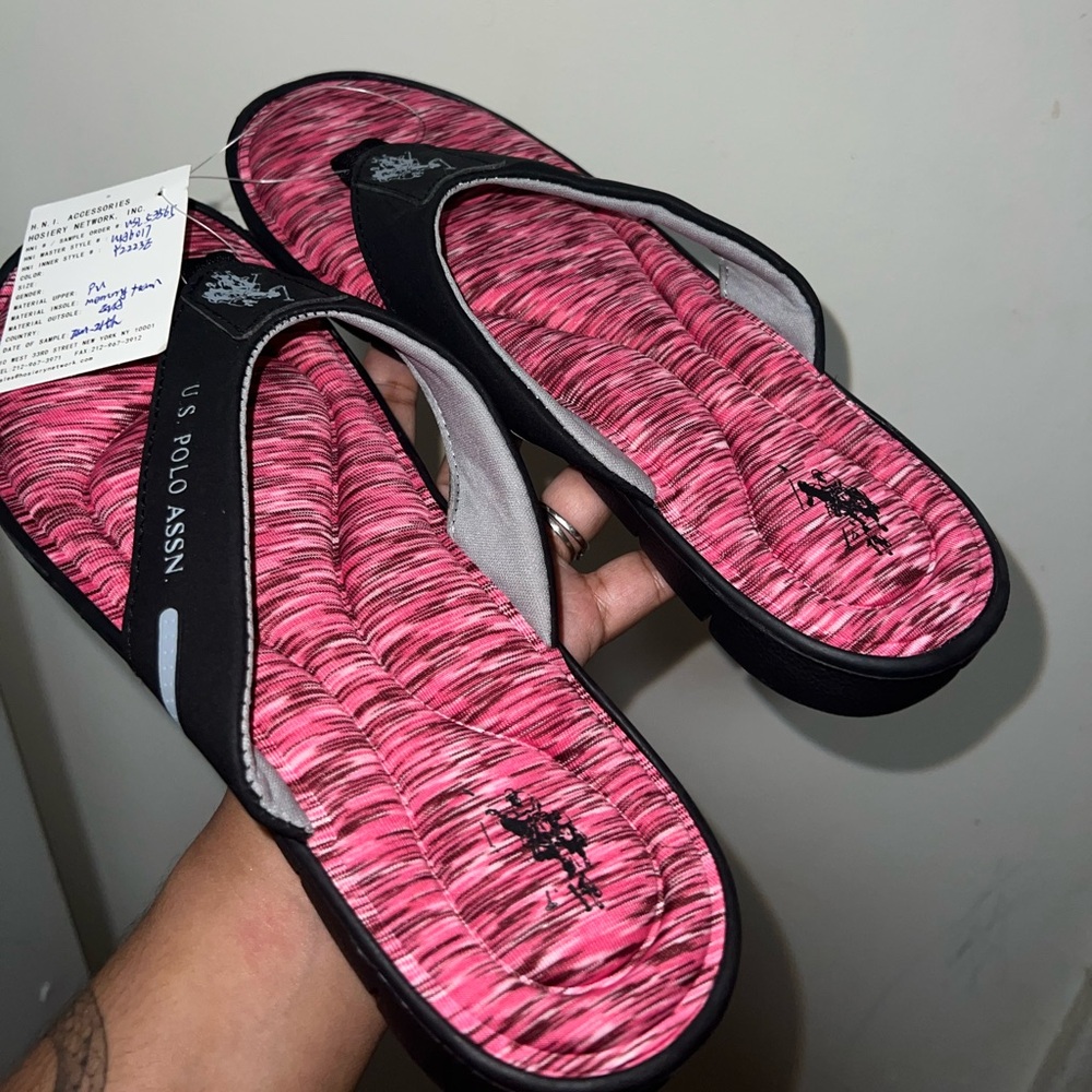 U.S. Polo Assn. Pink and Black Footwear